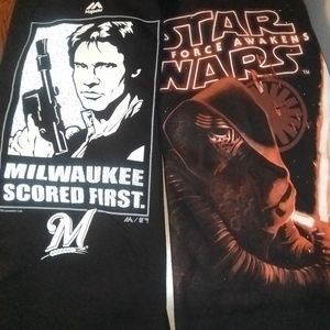 Two Star Wars t-shirts